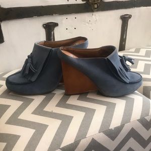 Anthropology Lucky Penny Suede Shoes